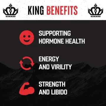 The Fittest King - Testosterone Booster Supplement - Supports Hormone Health, Stamina, & Strength - Includes Grass fed Bovine Liver, Bone Marrow, Heart & Testicle - 180 Capsules