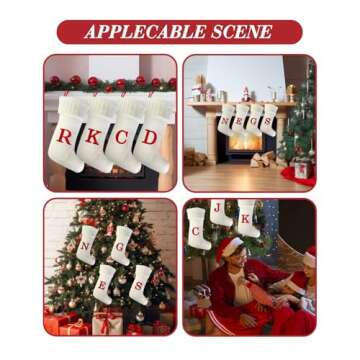 Personalized Monogram Christmas Stocking for Holiday Joy