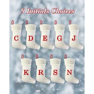 Personalized Monogram Christmas Stocking for Holiday Joy