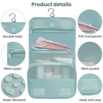 BAGAIL 10 Set Packing Cubes Various Sizes Packing Organizer for Travel Accessories Luggage Carry On Suitcase-Dusty Blue