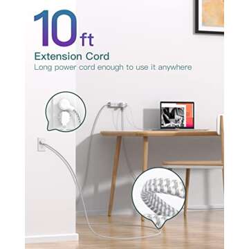 Surge Protector with 12 Outlets & USB Charging