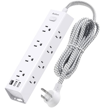 Surge Protector with 12 Outlets & USB Charging