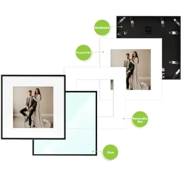 Premium 12x12 Aluminum Frames for Elegant Gallery Walls