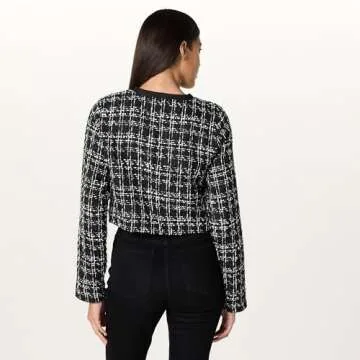 The Drop Women's Aida Cropped Boucle Jacket - Sophisticated Style & Comfort