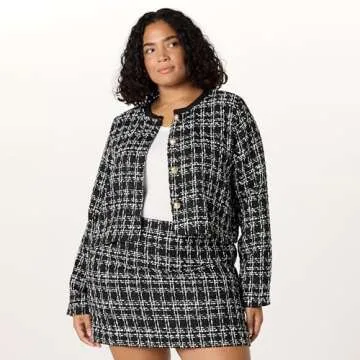 Stylish Aida Cropped Boucle Jacket for Women