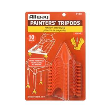Allway Tools Tripod Painters - 10 Pack Durable and Versatile Painting Solution