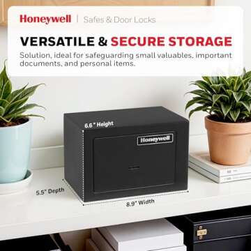 Honeywell Steel Safe Box for Valuables and Document Security