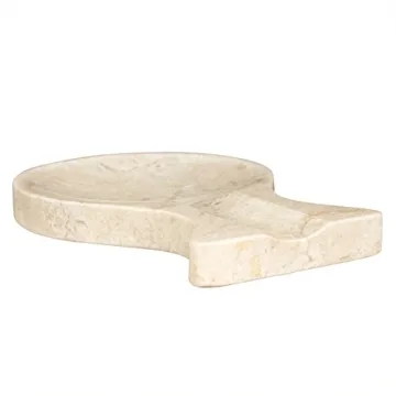 Natural Marble Spoon Rest Kitchen Utensil Holder 8.6"