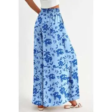 PRETTYGARDEN Women's Summer Wide Leg Palazzo Pants