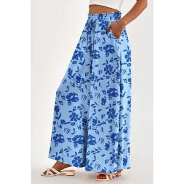PRETTYGARDEN Women's Summer Wide Leg Palazzo Pants