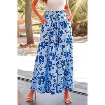 PRETTYGARDEN Women's Summer Wide Leg Palazzo Pants