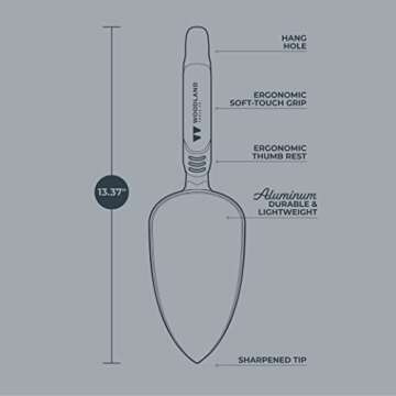 Woodland Tools Heavy Duty Garden Trowel | Durable & Versatile
