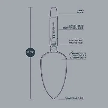 Woodland Tools Heavy Duty Garden Trowel | Durable & Versatile