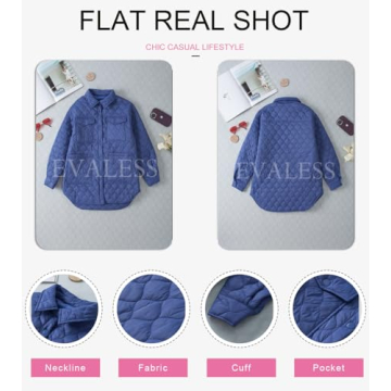 Evaless Quilted Jacket for Women - Stylish Lightweight Outerwear