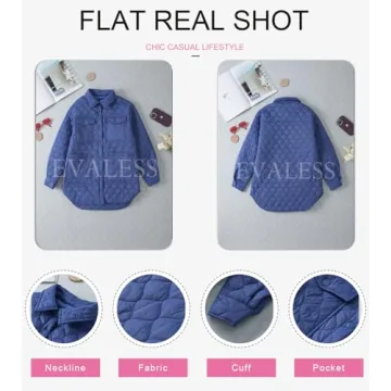 Evaless Quilted Jacket for Women - Stylish Lightweight Outerwear