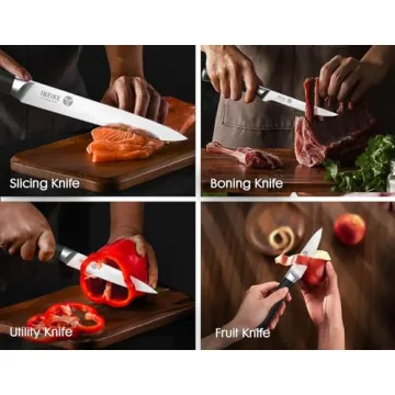 IBEIKE 7-Piece Kitchen Knife Set with Sharp Blades