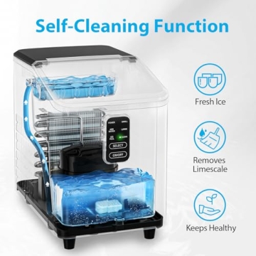 Aeitto Ice Maker 26lbs/24H - Fast & Portable Ice Maker