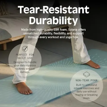 Retrospec Solana 1" Thick Yoga Mat - Non Slip & Durable