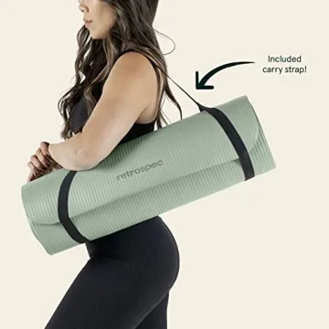 Retrospec Solana 1" Thick Yoga Mat - Non Slip & Durable