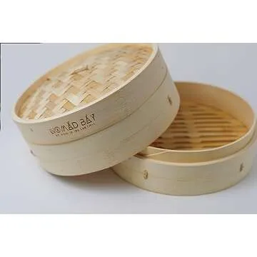 Eco-Friendly Bamboo Steam Basket for Healthy Cooking