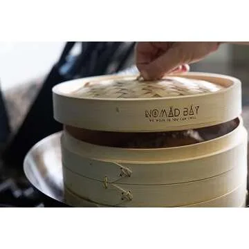 Eco-Friendly Bamboo Steam Basket for Healthy Cooking
