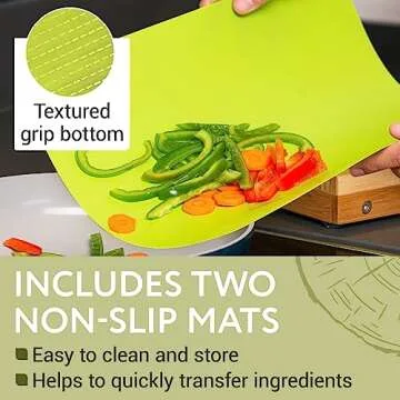 IMPRESA Raised Bamboo Cutting Board with Legs – Ideal for Comfort