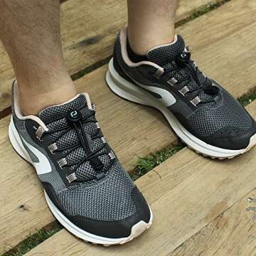 RJ-Sport Tieless Elastic Shoe Laces - Heavy Duty No Tie Shoelaces for Kids and Adult with Strong Loc...