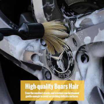 Birbenben 6PCS Car Detailing Brush Set for All Vehicles