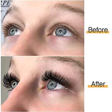 QUEWEL False Eyelash Extensions, 0.03-0.12mm, C/CC/D/DD Curl, 8-25mm Length, MIX-8-15mm-0.03-C Curl, Easy Fan Volume Lashes, 2D-20D, Cruelty Free, PBT from South Korea