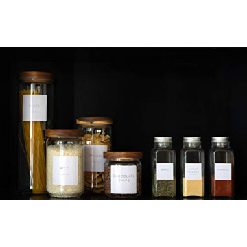 Brave November Kitchen Pantry Labels & Spice Labels Set