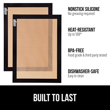 Gorilla Grip Reusable Silicone Baking Mat 2-Pack