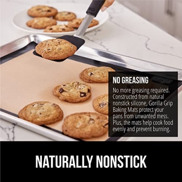 Gorilla Grip Reusable Silicone Baking Mat 2-Pack