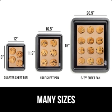 Gorilla Grip Reusable Silicone Baking Mat 2-Pack