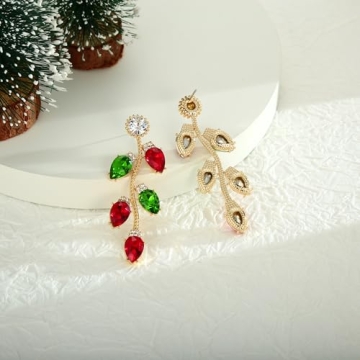 CLASSYZINT Christmas Earrings for Women, Christmas Light Dangle Earrings Christmas Jewelry for Women Christmas Earrings Christmas Gifts