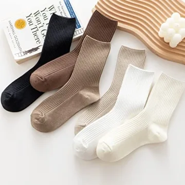 Stylish and Comfortable ACCFOD Women's Crew Socks