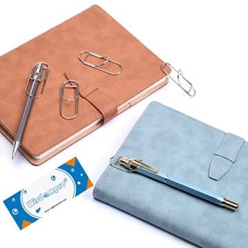 Wisdompro Stainless Steel Pen Clips - 12 Pack for Organization