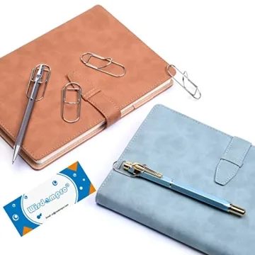 Wisdompro Stainless Steel Pen Clips - 12 Pack for Organization