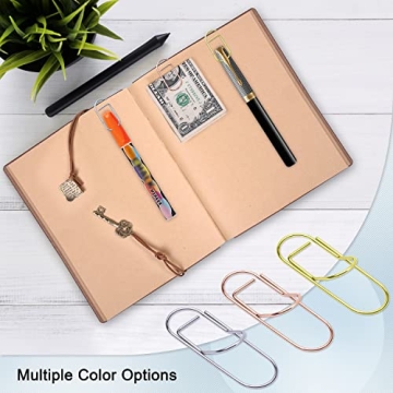 Wisdompro Stainless Steel Pen Clips - 12 Pack for Organization