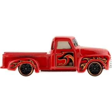 Hot Wheels 10-Pack, Set of 10 Toy Trucks in 1:64 Scale, Mix of Officially Licensed & Unlicensed Pick-Ups, Rescue or Semis (Styles May Vary)