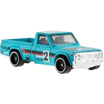 Hot Wheels 10-Pack, Set of 10 Toy Trucks in 1:64 Scale, Mix of Officially Licensed & Unlicensed Pick-Ups, Rescue or Semis (Styles May Vary)