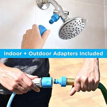 Aquapaw Dog Bathing Tool and Slow Treater Combo - Lick Mat Suctions to The Wall or Floor for Anxiety-Free Pet Grooming - Sprayer and Scrubber Works with Indoor Shower or Outdoor Garden Hose