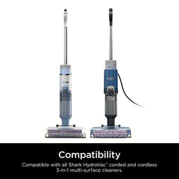 Shark HydroVac Multi-Surface 33-Oz. Concentrate with Odor Neutralizer Technology, Compatible with all HydroVac 3-in-1 Cleaners, for Sealed Hard Floors & Area Rugs, Spring Clean Scent, Purple, WDCM30