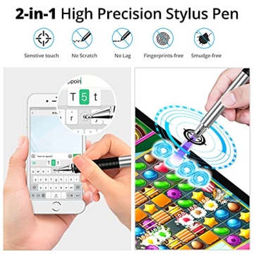 Stylish Capacitive Stylus Pen 4 Pack for All Touch Devices