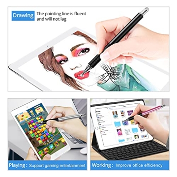 Stylish Capacitive Stylus Pen 4 Pack for All Touch Devices