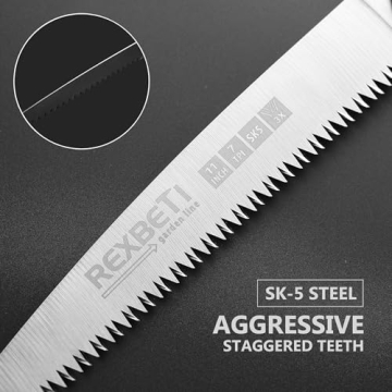 REXBETI Heavy Duty 11 Inch Folding Saw for Camping