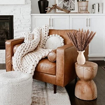 HUAESIN 25pcs Dried Pampas Grass for Boho Decor