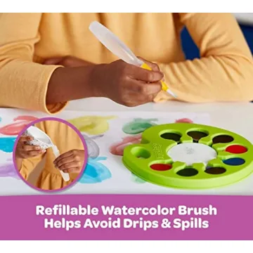 Crayola Watercolor Paint Set Mess-Free Kids Art Kit