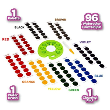 Crayola Watercolor Paint Set Mess-Free Kids Art Kit
