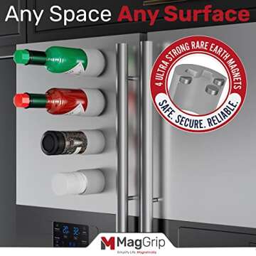 Magnetic Spice Jars Grip for Kitchen Organization