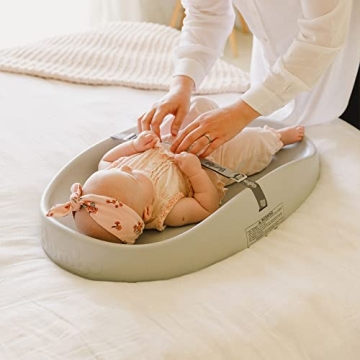 Bumbo Baby Changing Pad - Portable Diaper Changer in Gray
